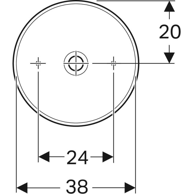 Lavabo Da Appoggio Geberit Variform Circolare Bagnolandia