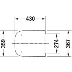 Duravit Sedile WC universale, tavoletta WC universale con chiusura  rallentata, copriwater universale a sgancio rapido per una facile  installazione, co