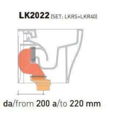 FLAMINIA Set curve tecniche per wc a terra