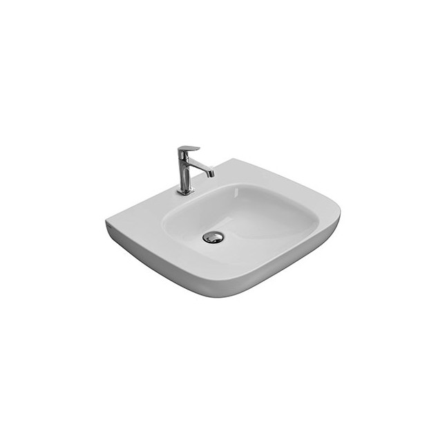 CERAMICA GLOBO Argento lavabo sospeso per disabili