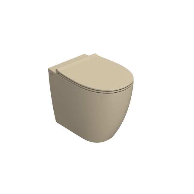 CERAMICA GLOBO 4All vaso filo parete senza brida 54x36 cm Perla