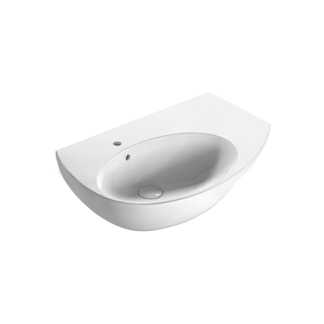 CERAMICA GLOBO Mode lavabo sospeso asimmetrico versione sinistra