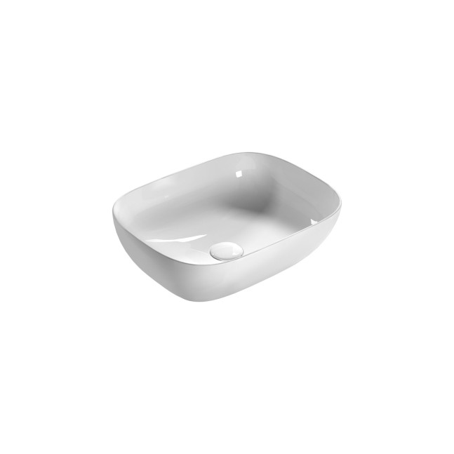 CERAMICA GLOBO T-Edge lavabo da appoggio rettangolare 55x38 cm