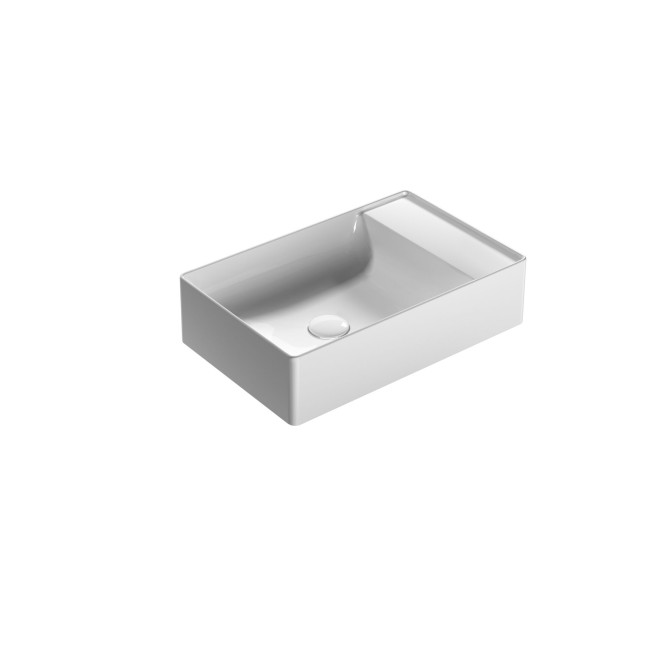 CERAMICA GLOBO T-Edge lavabo da appoggio 55x35 cm Bianco lucido