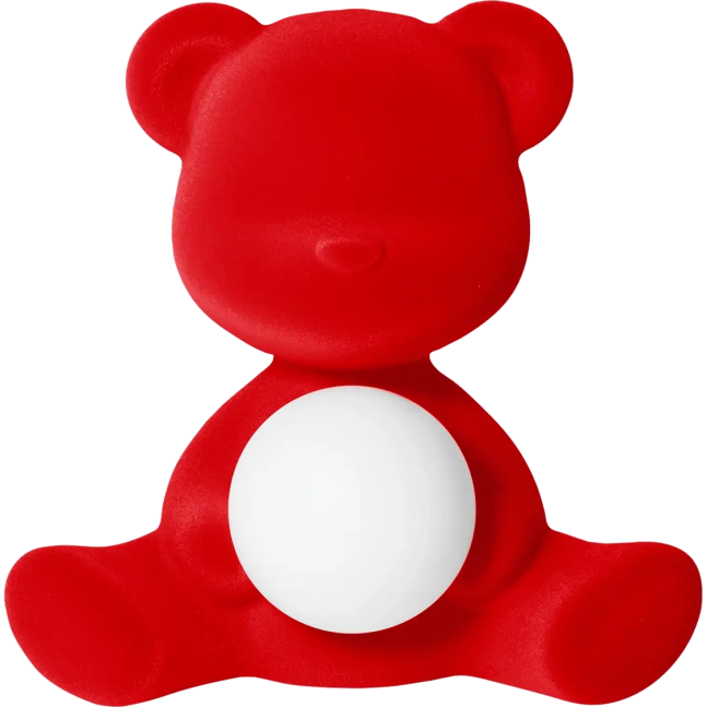 QEEBOO Teddy Girl Lamp lampada ricaricabile Velvet finish Red