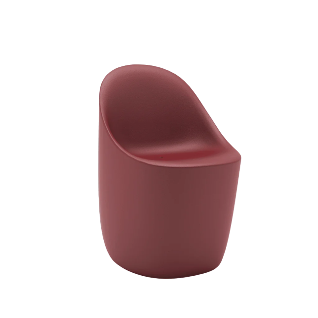 QEEBOO Cobble Chair sedia per tavolo Indian Red