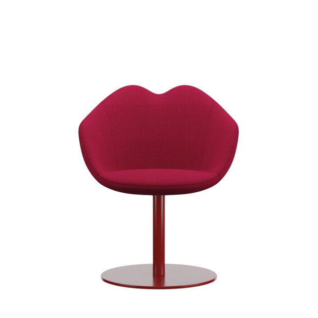 QEEBOO XOXO Chair Fabric round base Red