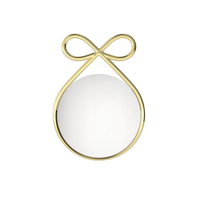 QEEBOO Ribbon Mirror Metal finish Gold