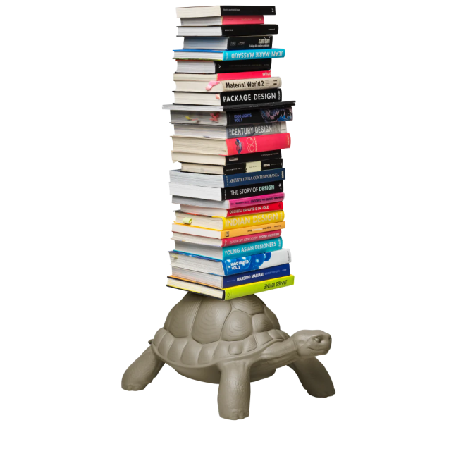 QEEBOO Turtle Carry Bookcase Dove Grey