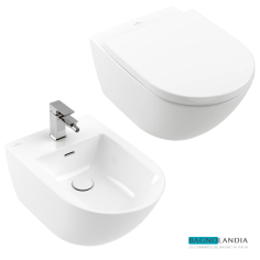 VILLEROY & BOCH Subway 3.0 Wc sospeso + Copriwater + Bidet