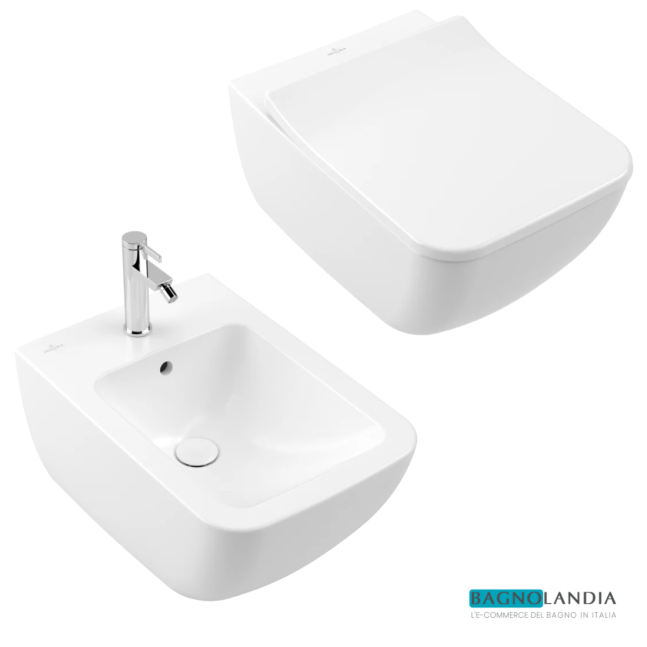 VILLEROY & BOCH Venticello pacchetto Wc + Bidet + Copriwater