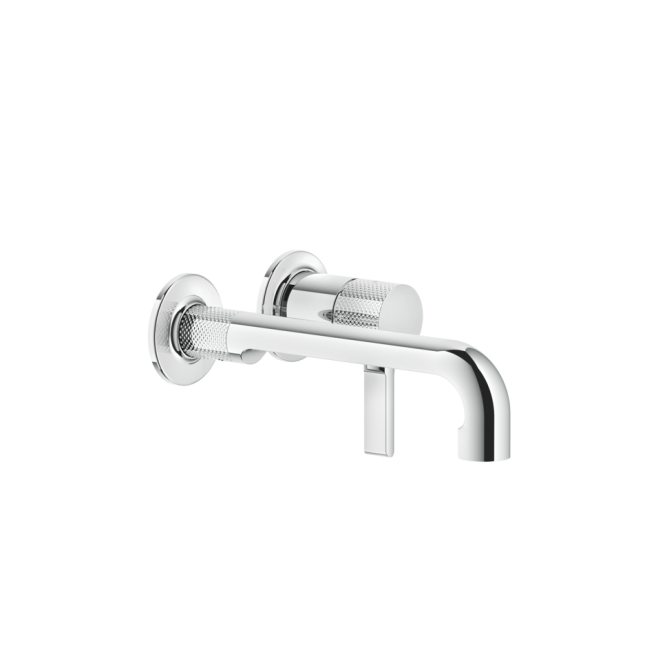 GESSI Inciso miscelatore a parete per lavabo BLACK METAL BRUSHED