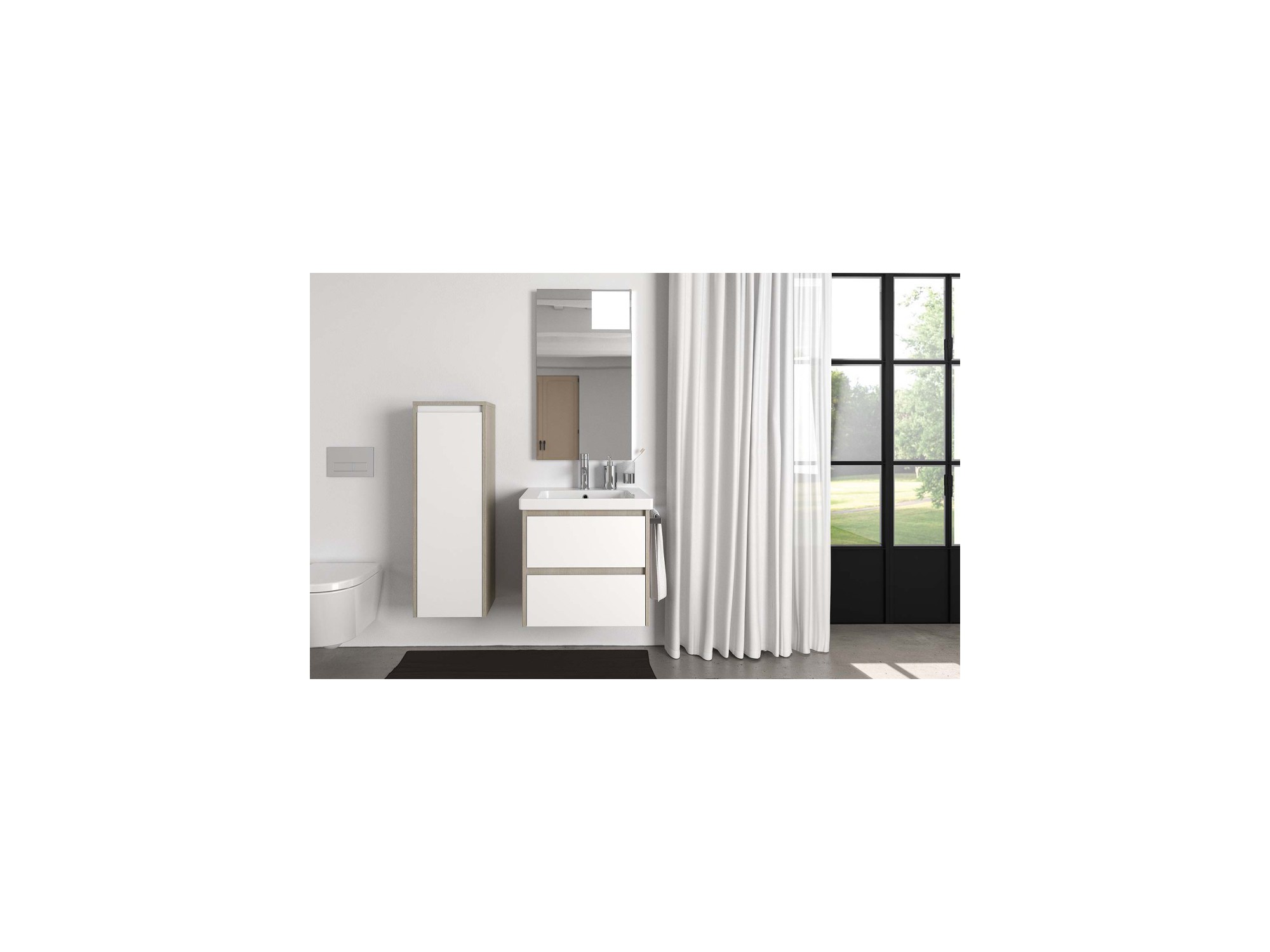 Mobili Da Bagno Moderni Berloni.Berloni Memphis Mobile Da Bagno 33 Bianco Opaco 140 Cm