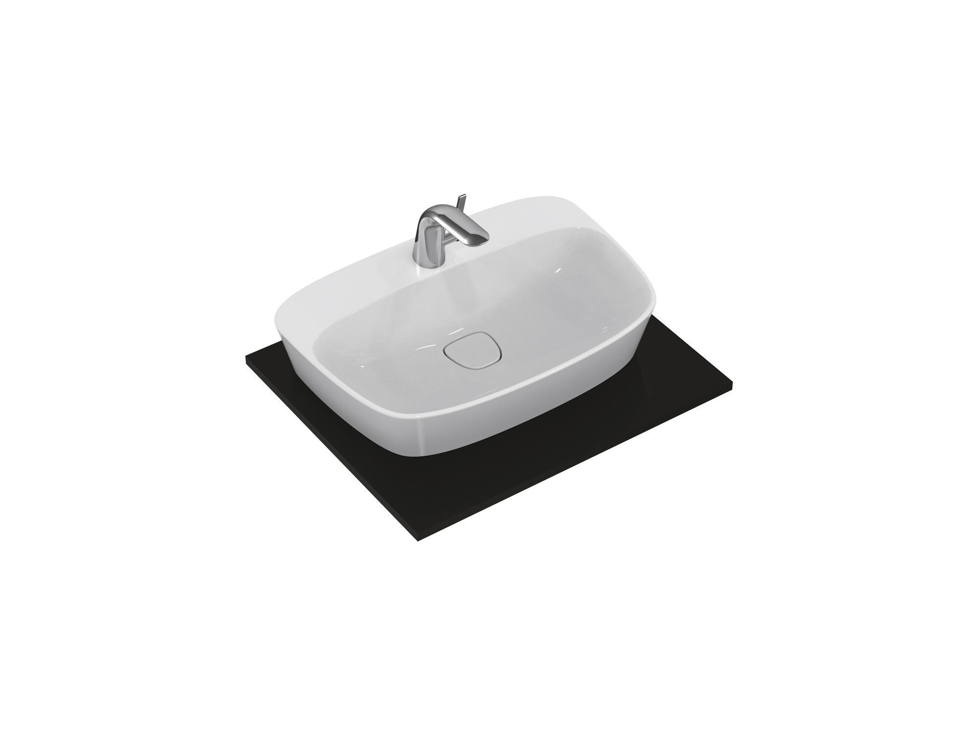 Hatria Nido Lavabo In Ceramica Monoforo Vendita Online Bagnolandia   Ideal Standard Dea Lavabo Da Appoggio Monoforo 